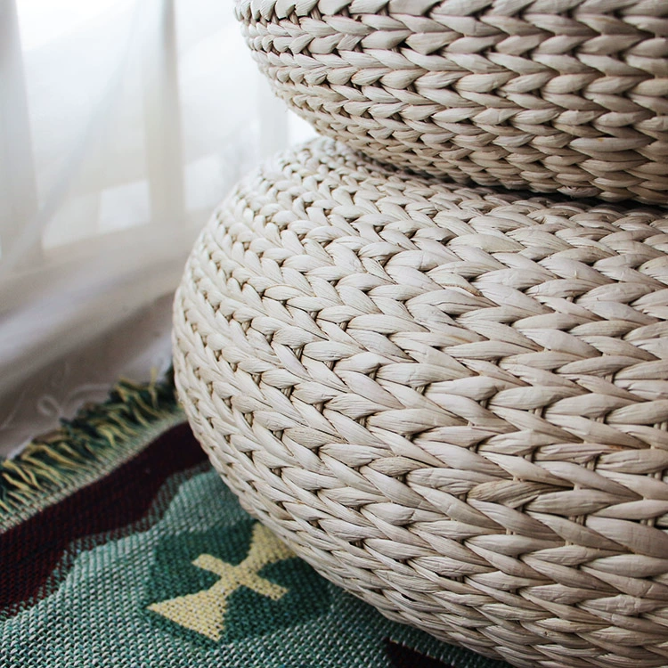 Phong cách Bắc Âu nệm dày đệm sàn ngồi pier cỏ chuối lá tròn mat ban công dệt tay - Ghế đệm / đệm Sofa