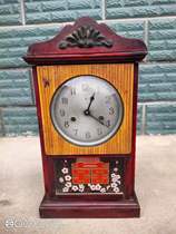 Folk old objects second-hand collection rural clocks old-fashioned wall clocks 1980s mechanical winding table clock decorative ornaments