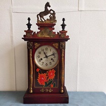 民俗老物件老旧钟表座钟挂钟马头钟怀旧收藏民宿摆件影视道具收藏