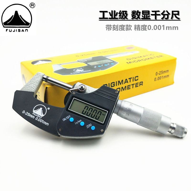 Measuring 0 001 spiral micrometer with high accuracy of FUJISAN electron number of external diameter thousand feet 0 - 25