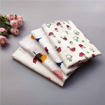 Full cotton handkerchief print fresh pure cotton small square towels double suction sweat towels with womens hand towels Summer wipe Sweaves