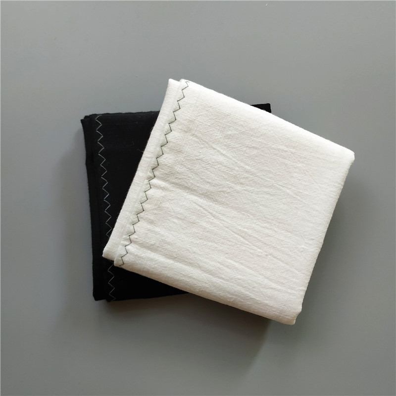 Black handkerchief pure colour cotton linen wipes with sweat towels double-decker Pappa man hand towels pure white handkerchief with embroidered lettute