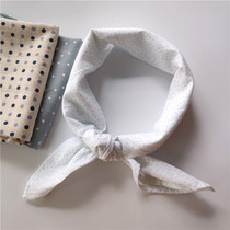 Round point Art pure cotton scarf sunscreen 100 lap Poot point small square towels towels full cotton slim large square towels with a headscarf