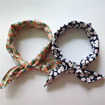 Crummy pure cotton small square towel Han version with small fresh field garden wind headscarf cotton large hand Parsons with small scarves