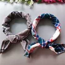 Frosted square towels pure cotton cloth Scarves Scarves scarf Mens retro art Spring and autumn Winter Korean version All cotton small square towels