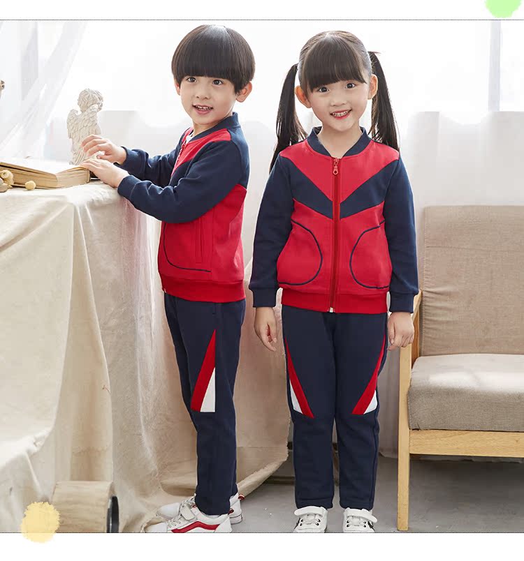 Quần áo sân vườn mẫu giáo mùa xuân và mùa thu đặt đồng phục thể thao trường tiểu học mùa xuân và mùa thu quần áo trẻ em lớp đồng phục giáo viên vườn đồ bộ bé gái