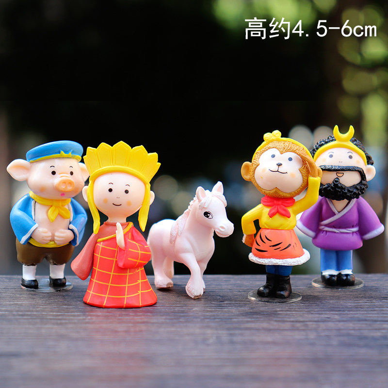Journey to the West Blind Box Master and Apprentice Tang Monk Sun Wukong Pig Bajie Sand Monk Cute Traditional Classic Story Puppet Ornament