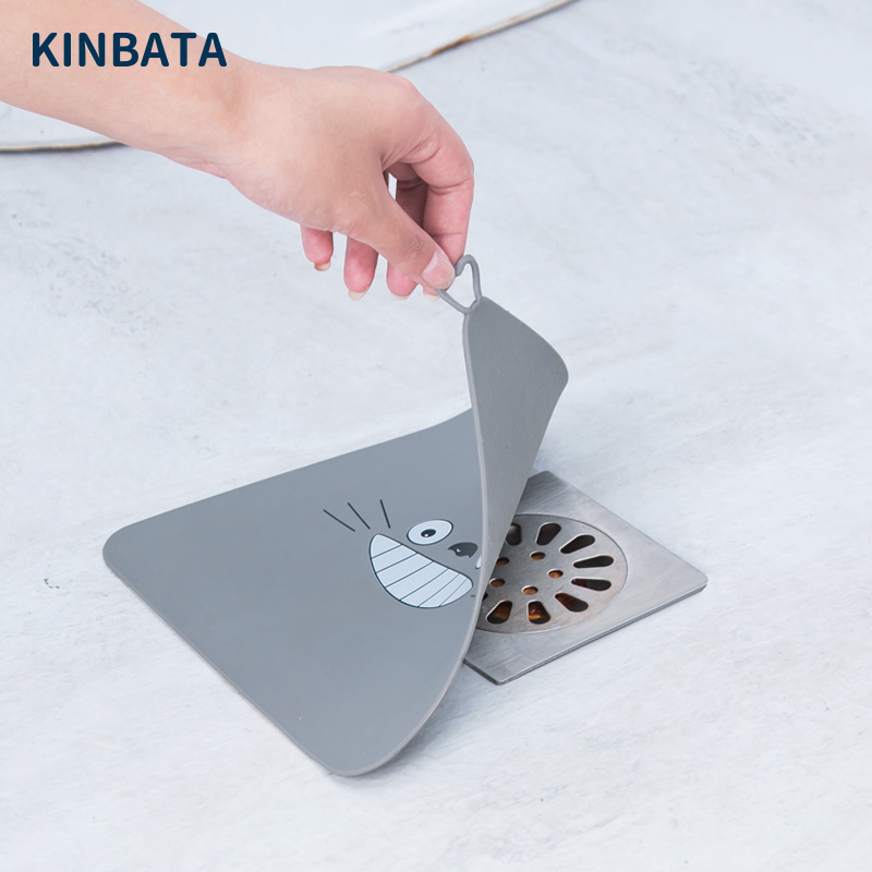 Japan Floor Drain Cushion Deodorizer Makeup Room Deodorant Cushion Silicone Sewer Blocked Ground Plug Anti-Taste Theiner Floor Drain Lid