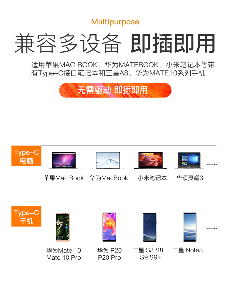 type-c 3 Sét dock để mở rộng bến tàu của Apple MacBook Huawei mate10 / P20 bộ chuyển đổi máy tính xách tay kê HDMI Extender USB3.0 đa giao diện chuyển đổi cáp - USB Aaccessories cáp sạc micro usb