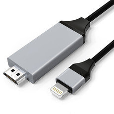 Apple аудио-, видео- кабель lightning转hdmi接口vga投屏线11苹果ipad手机连接电视机投影仪显示器高清视频转换器iphone12转接器8x同屏线