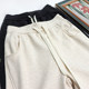 Free Shipping, 2 Colors for Personal Use, Autumn and Winter Thickened Fleece-Lined Herringbone Acetate Wide-Leg Pants 782