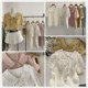 Spring and Summer Korean Style Exquisite Lace Doll Collar Lace-Up Shirt M850