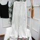 Free Shipping New Style Pocket Pleated High-Waisted Wide-Leg Old Money Style Tencel Linen Pants 628