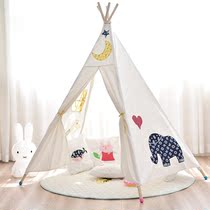 Cloth Art Wooden Stick Tips Top Childrens Tent Indoor Play House Childrens Room Parent-child Reading Corner Childrens Clothing Store Photo Props