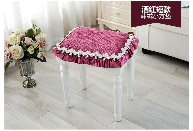 Phong cách châu Âu ren đệm ghế đệm pad phân đệm trượt ghế vải sinh viên vận chuyển Tianyuan Qiu mùa đông - Ghế đệm / đệm Sofa giá đệm ghế sofa gỗ