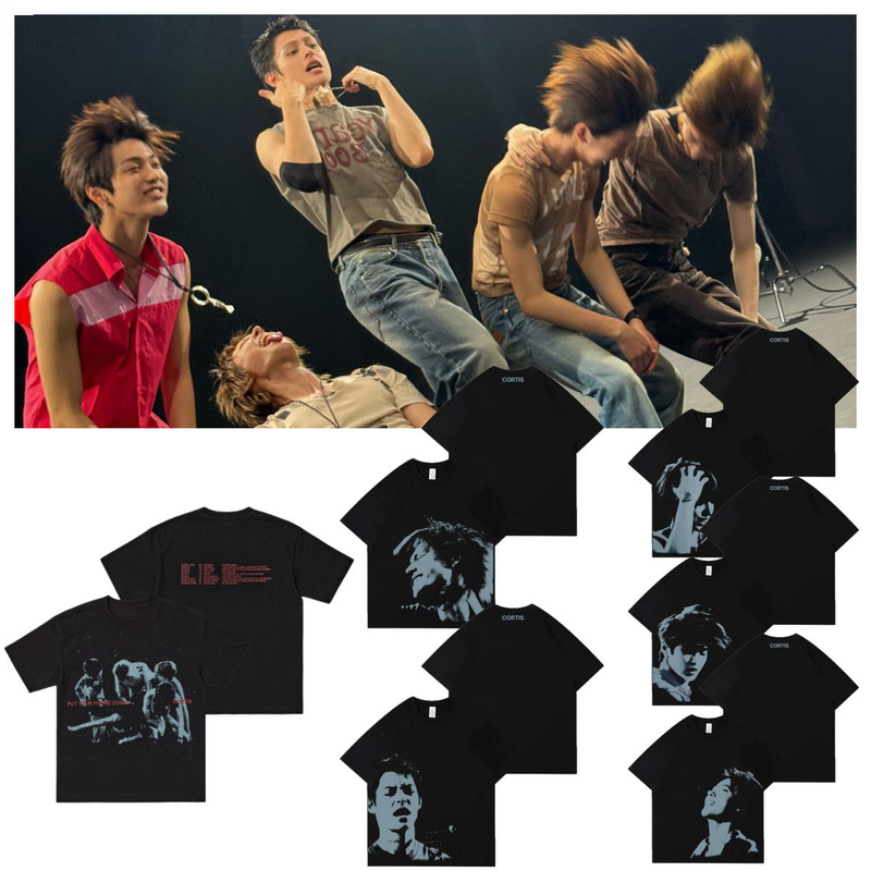Cortis 2026 World Tour Put Your Phone down Merchandise Same Style Portrait Print Short Sleeve T-Shirt