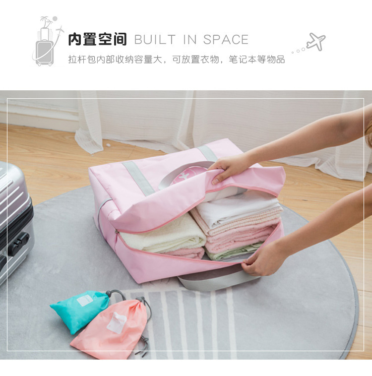 Túi duffel túi du lịch khoảng cách ngắn Túi vải Oxford có thể gập công suất lớn có thể đặt túi xe đẩy không thấm nước túi lưu trữ di động túi du lịch nam
