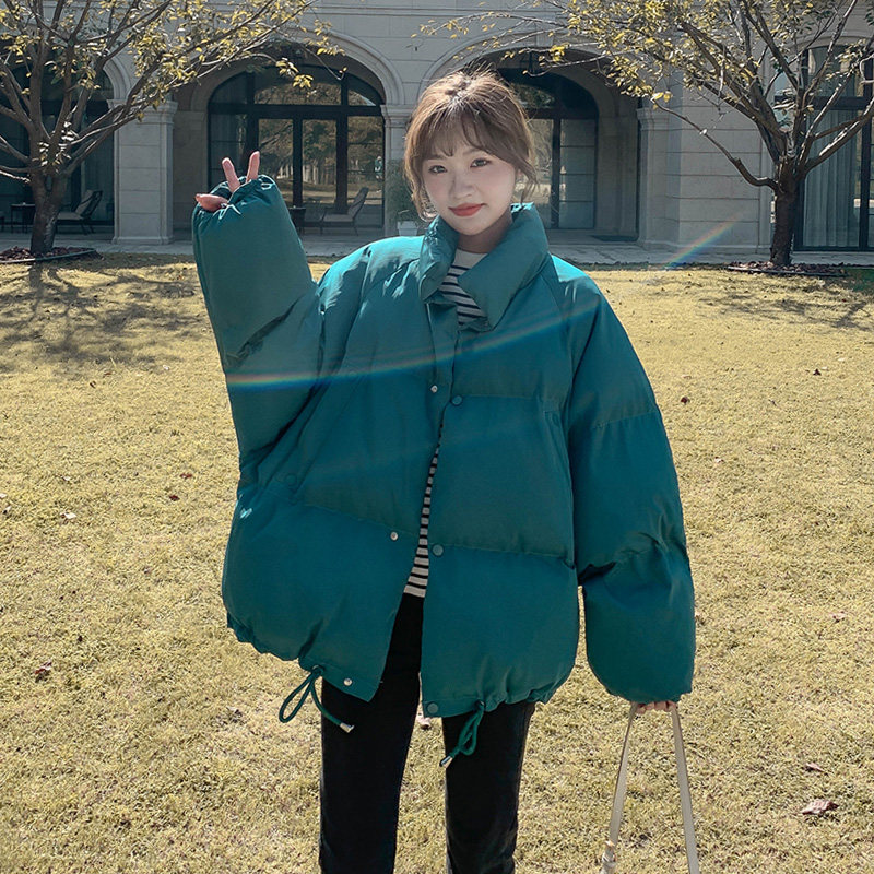 2021 winter new Korean version short down padded jacket women's Korean loose small bread jacket padded jacket padded jacket women