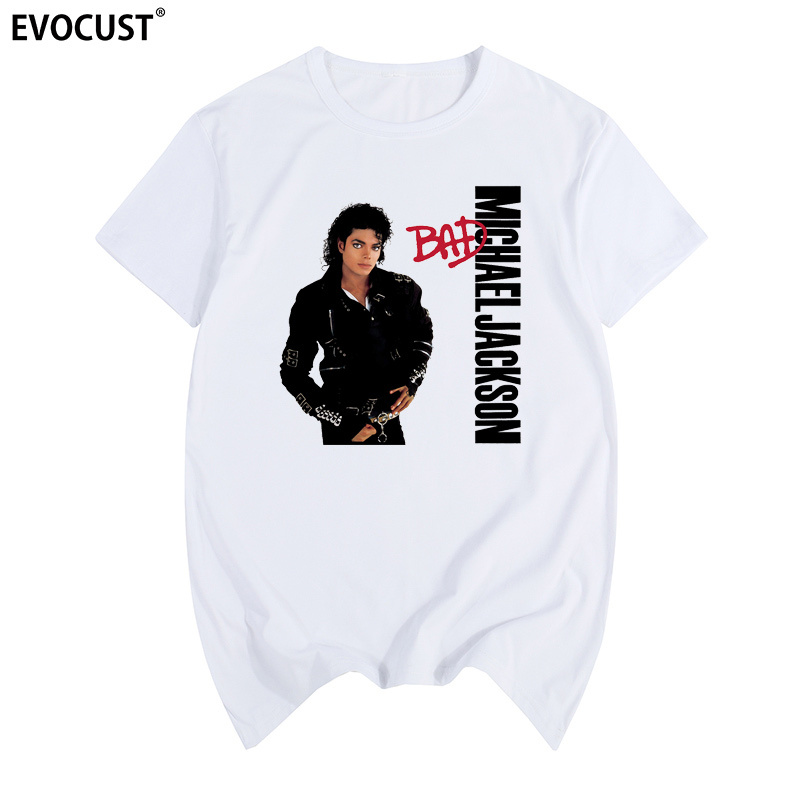 Michael Jackson Bad Commemorative Men's and Women's Short-Sleeved T-Shirt