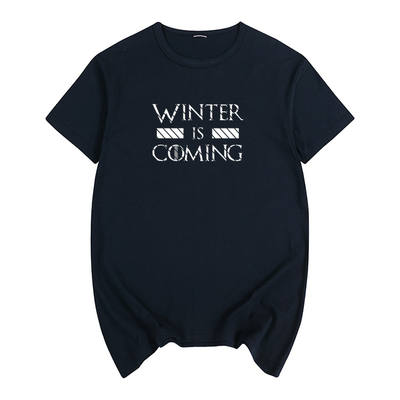 Game of Thrones Winter is Coming Men's and women's short-sleeved T-shirts