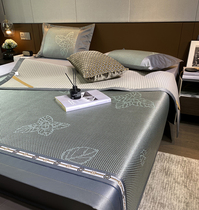 Japanese mat ice rattan mat folding thickened double air conditioner ice silk mat washable single student summer