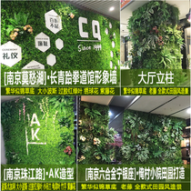 Decoration Emulation Grass Background Wall Lawn Mat Fake Grass Green Plant Wall Turf Copper Money Grass Plastic Winter Greens Green Vegetation