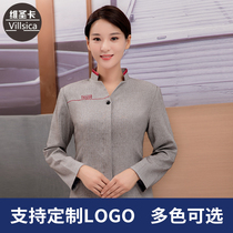 Cleaning overalls Long sleeve women hotel rooms property PA housekeeping cleaning uniforms autumn and winter uniforms women