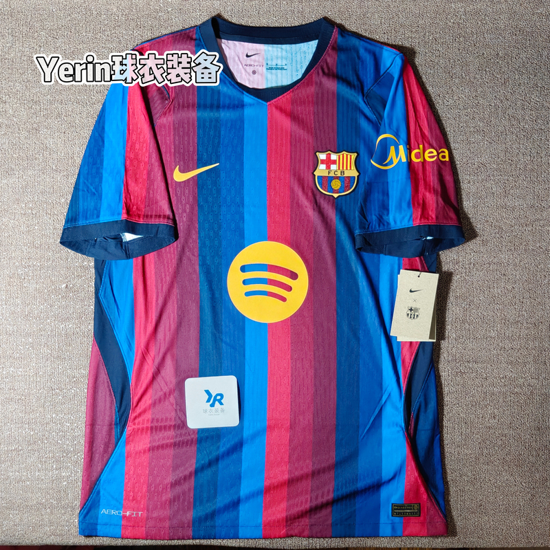 Nike Genuine Barcelona 26-27 Home Player Version Short-Sleeved Ii2709-683 Yerin Jersey Equipment
