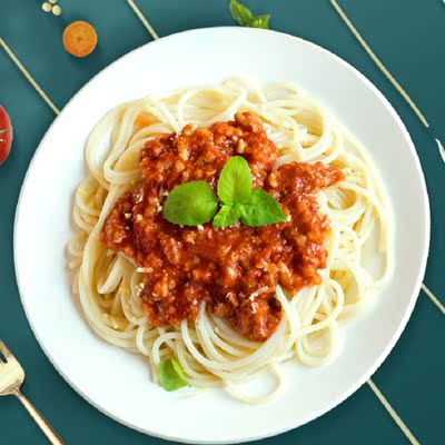 烧范儿番茄肉酱意大利面家用速食儿童拌面酱包意面组合套装