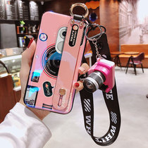 Mi Tuo Xiaomi mix3 mobile phone shell net red camera mix2s Laser blue light wristband mix2 with lanyard halter neck max2 Personality creative note3 all-inclusive drop Xiaomi max3 love