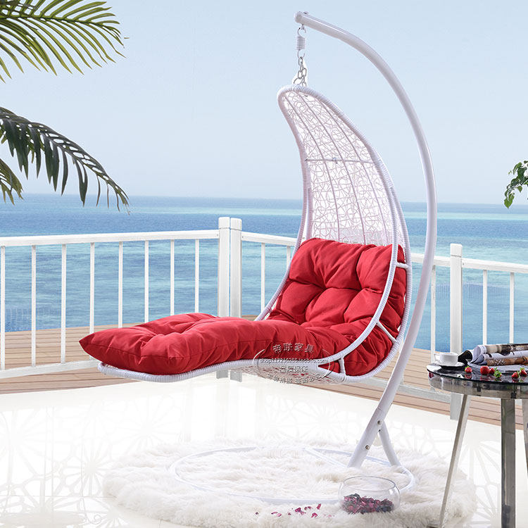 Mermaid Hammock Rattan Chair Hanging Basket Indoor Swing Deck Chair Balcony Swing Dormitory Hanging Chair Bird's Nest Single Double Rocking Chair