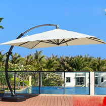 Outdoor large Roman umbrella villa garden parasol outdoor courtyard folding umbrella art sentry box Columbus large umbrella