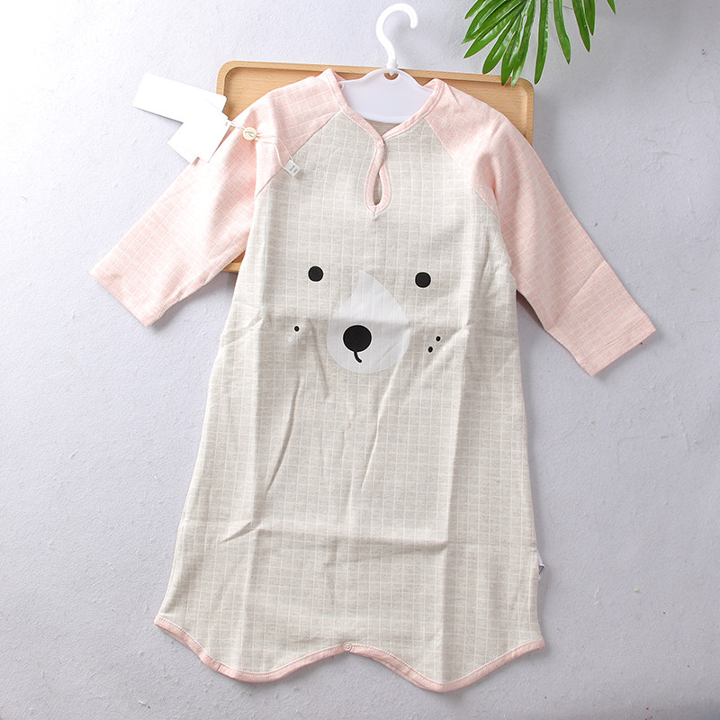 Children's nightgown Autumn and winter cotton boys and girls extended nightgown pajamas Home clothes special clearance does not return does not change
