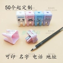 Dental small gift tooth-shaped scraper knife pencil sharpener pen sharpener pencil sharpener promotional printed logo