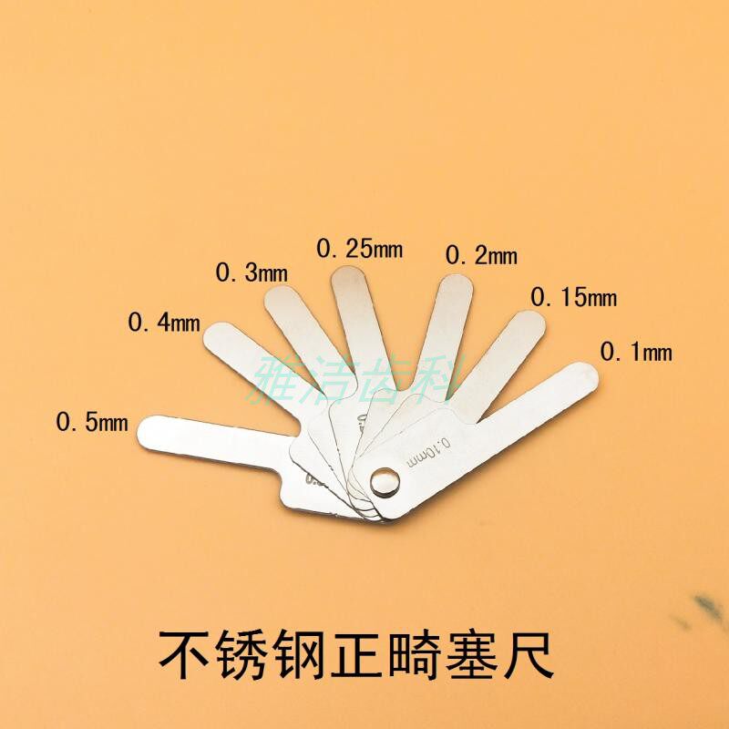 Orthodontic orthodontic ortho-deglaze Glaze Cutting Aids Gap Measure Ruler Sandbar Dental Oral Material