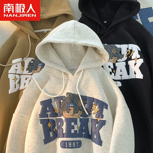 南极人 Мужская весенняя толстовка, демисезонная утепленная куртка, осенний сезон, подходит для подростков