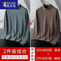 6002 темно -зеленый + 6002 кофе