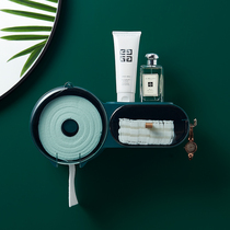 Punch-free face towel face towel box creative cute bathroom wall-mounted toilet toilet paper holder