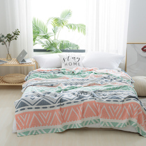 Summer washed cotton 3-3 gauze small quilt pure cotton student single double woolen towels quilted by blanket thin air conditioning blanket