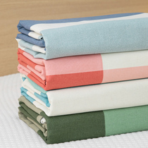 Spring Summer full cotton Old coarse cloth sheet Three sets Dormitory Students Single Two-piece Pillowcase Pure Cotton Quilt single thickened
