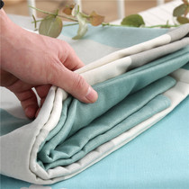 Thickened pure cotton old coarse cloth sheet pillowcase 1 5 m bed double cotton linen three sets single by single dormitory 1 8m