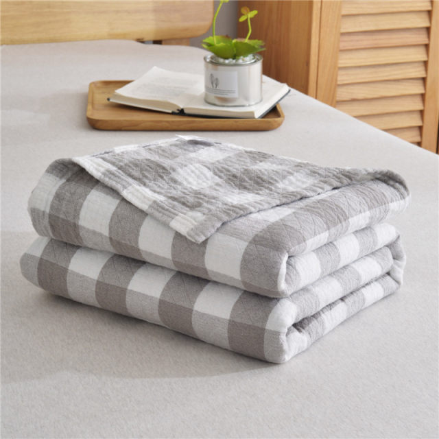 Japanese gauze towel quilt pure cotton single summer children's nap blanket pure cotton cover blanket double blanket ບາງສ່ວນ