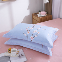 Pillowcase pair of clothes 100% All cotton single pillowcase Two clothes Home Latex Pillow Pillowcase Pure Cotton Ins style