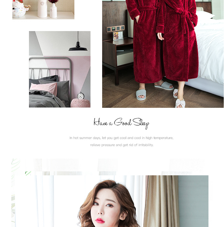 Cặp vợ chồng áo choàng tắm đồ ngủ nam và nữ mùa thu và mùa đông áo choàng dài tay áo flannel san hô nhung dày kích thước lớn dịch vụ nhà quần áo ngủ