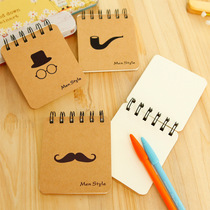 Black Beard Coil Book Creative Portable Fashion Notepad Small Book