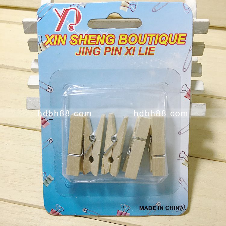 Hot Pin Five Mount Suction Card Mini Small Wood Clips Bamboo Clip Drying Small Clip Greenhouse Bamboo Clip Photo Wall Clip