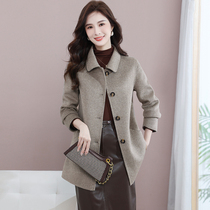 High-end Bifacial Cashmere Coat Lady 2023 Autumn Winter New this year Pop Herbenwind Little Fur Coats