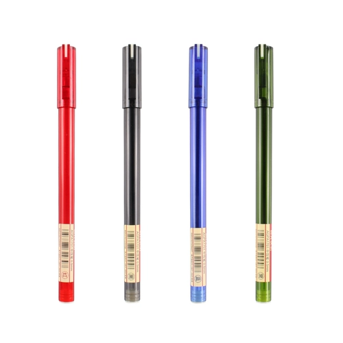 Шариковая свежая ручка-роллер для школьников, милые матовые черные красные синие канцтовары, 0.5мм