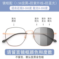 Рама+1,56 черно-остороженная анти-ультравиолетовая линза синего света [Myopia 0-300 градусов]