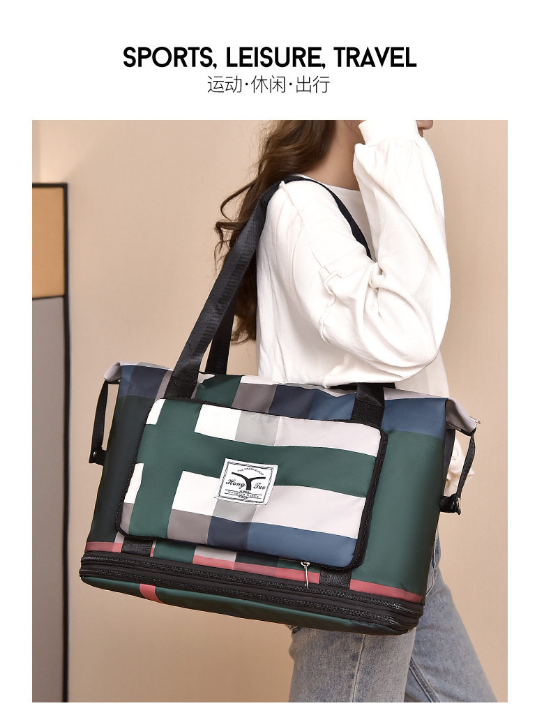 Вместительная и большая портативная сумка для путешествий, сумка через плечо с разделителями, водонепроницаемый чемодан murduras 